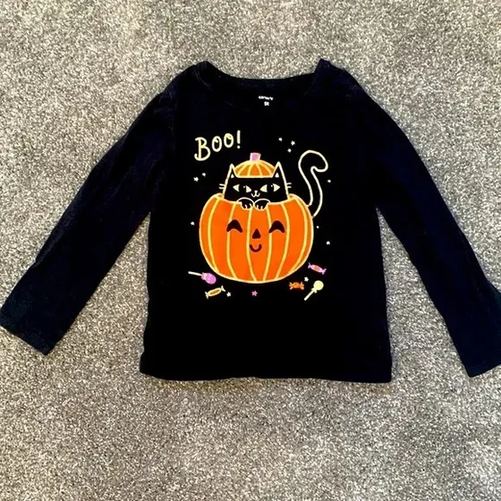 Blusa De Niña Hallowen Talla 2 Carters Negra