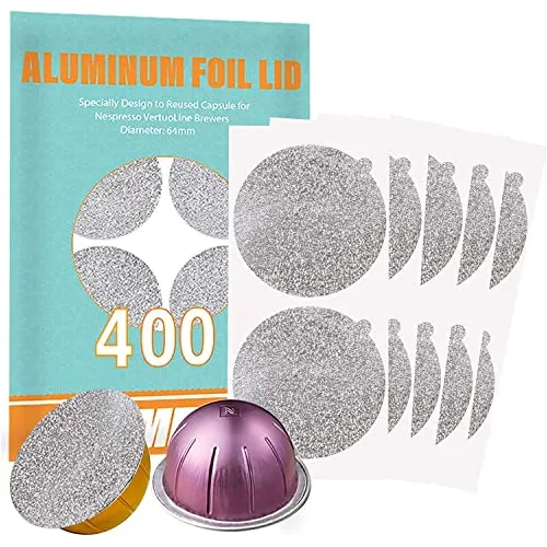 Capmesso Aluminio Foils Lids To Reuse Capsules Coffee 7hpt8