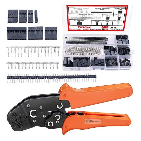 Conectores Con Pinza Y Terminal Dupont Kit 600 Pcs