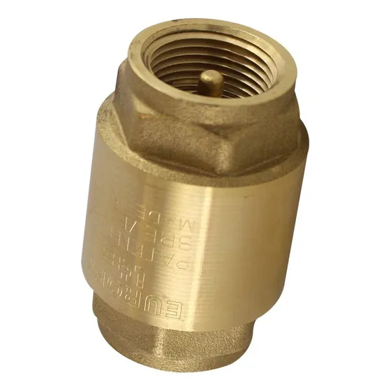 Valvula Chequer Vertical De Bronce 3/4 Marca Aquafina