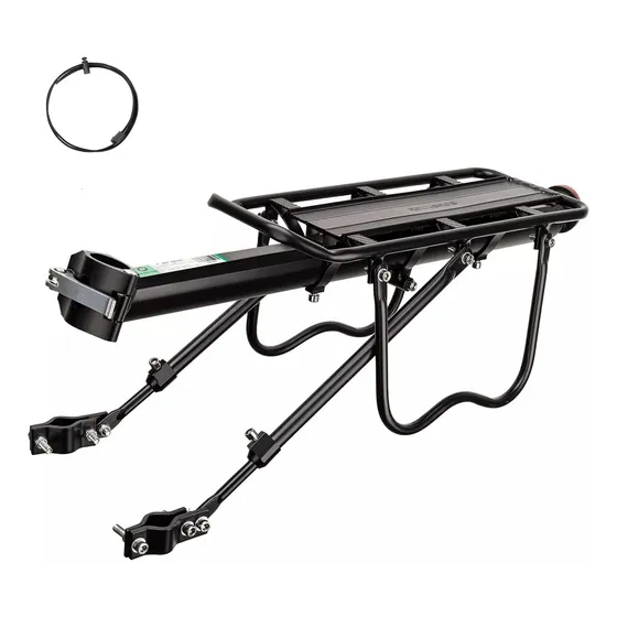 Parrilla Trasera Bicicleta Parrilla Bicicleta Aro 20-29 Parrillera De Bicicleta Ajustable Aluminio Arcashopping Porta Equipaje Bicicleta Trasero Parrillera Adaptable Con Reflector