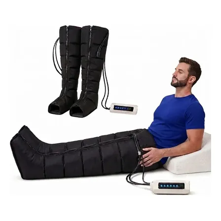 Bota Massageadora Drenagem Pernas 127/220v Preto