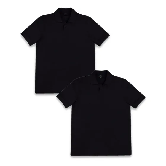 Kit 2 Camisas Polo Masculinas Básicas Hering