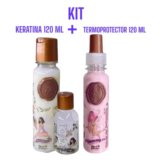Keratina Ritual Botanico 120 Ml + Termoprotector 120 Ml