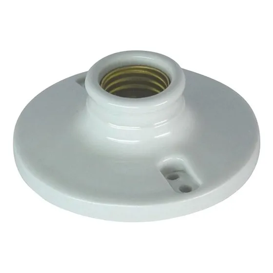Base Sócate Receptáculo Para Bombillo E27 Cerámica Lumistar