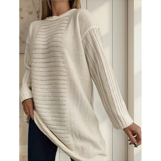 Sweter Dama Grande Oversize Calidad Premium Cuello Bote Moda