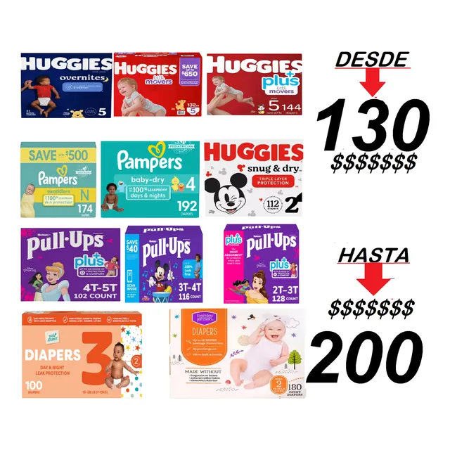 Bulto De Pañales Bebe Huggies  Importados  Little Movers