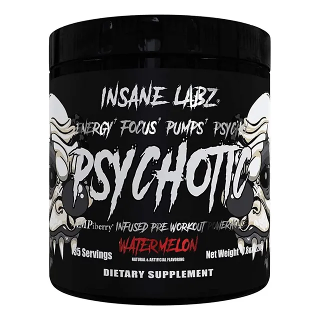 Psychotic Black 35 Servicios Pre Entreno - Tienda Fisica