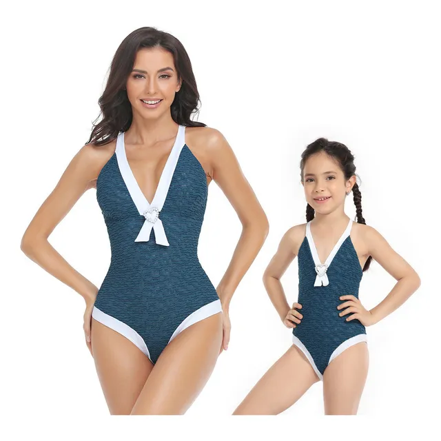 Traje De Baño De Una Sola Pieza For Padres E Hijos