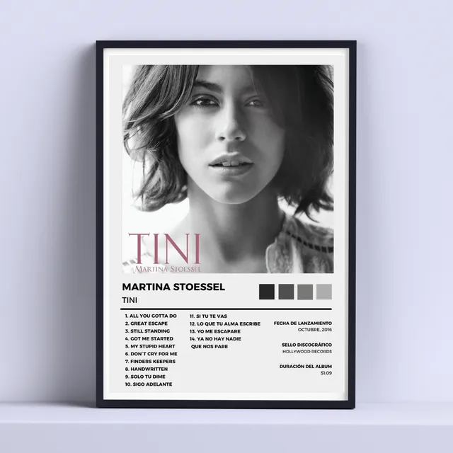Cuadro Tini Martina Stoessel Album 30x40cm Listo P Colgar