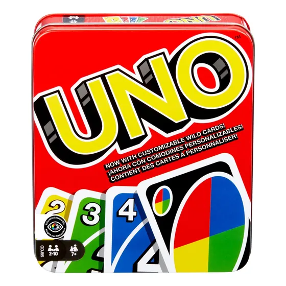 Cartas Uno Mattel Estuche Metálico