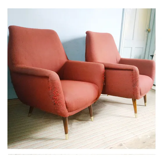 Sillones Butacas Americanas Grandes Muy Cómodas Precio Par