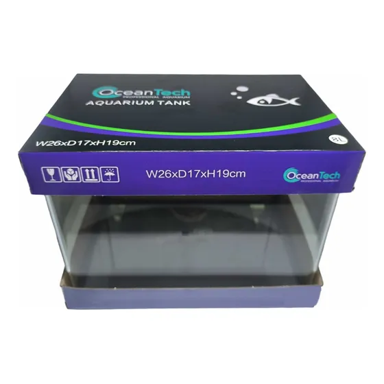 Beteira Nº2 8l 26 X 17 X 19 Vidro Canto Curvo Ocean Tech