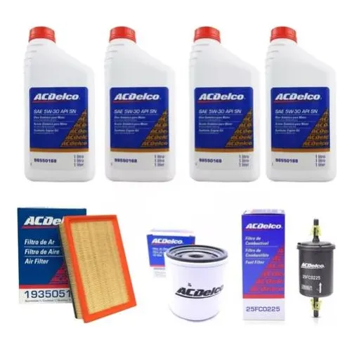 Kit Troca De Óleo E Filtros 5w30 Sintético Onix 2013 2016 Gm