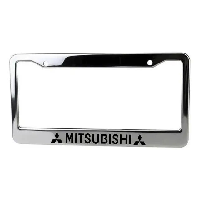 Marco De Placa Para Auto - Mitsubishi - Acero Inoxidable