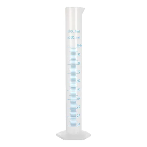 Probeta Graduada Plástica 100 Ml Medidor Laboratorio