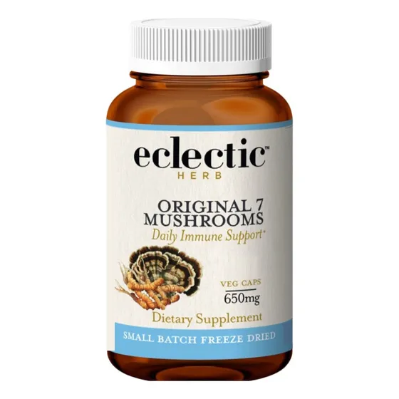 Eclectic Herb 7 Hongos Originales 650mg 60 Capsulas