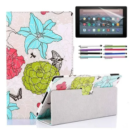 Forro Protector Tablet Amazon Fire Hd 10 + Protector Pant.