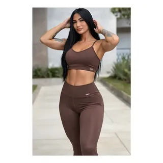 Gkd Conjunto Gkd Zero Transparência Legging Cós Alto Top Duplo