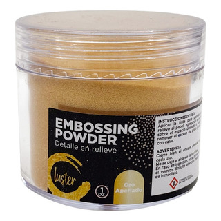Polvo Para Embossing Luster Color Oro Aperlado 1 Oz | 868009 Polvo Para Embossing Luster Color Oro Aperlado 1 Oz | 868009