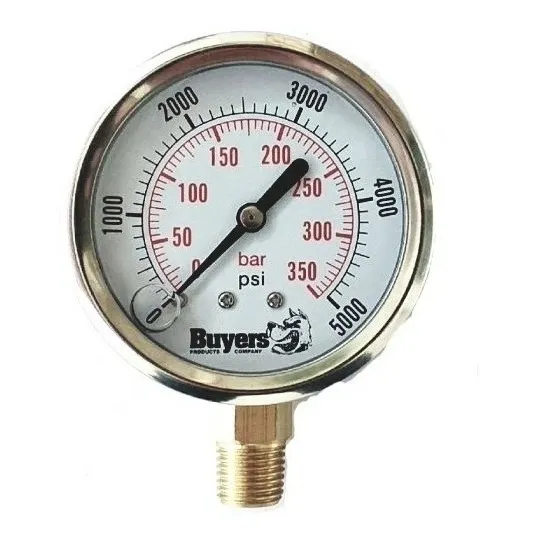Manómetro Glicerina 0/5000 Psi - 0/350 Bar Conexión 1/4