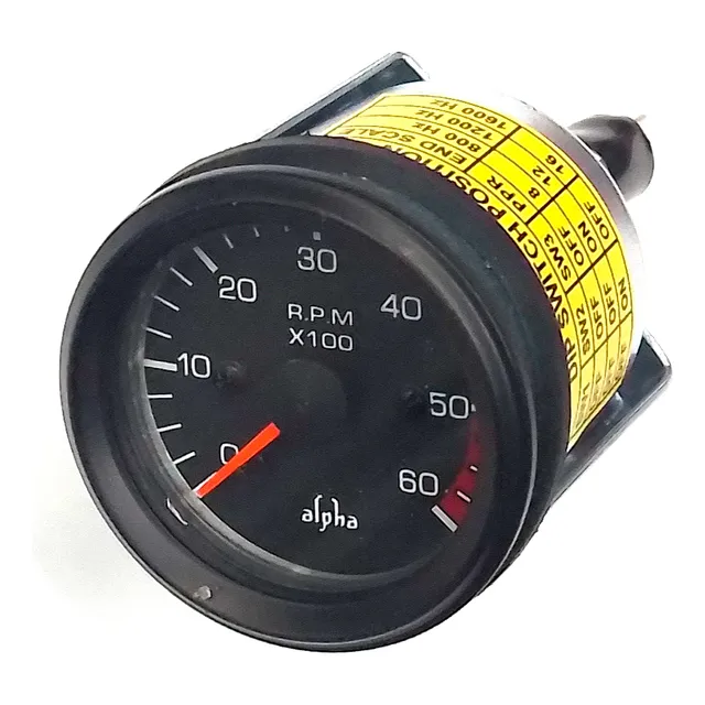 Tacometro Reloj Medidor Cuenta Vueltas 52mm 6000 Rpm 12/24v