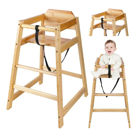 Silla De Madera Suzile High Sillers Restaurante Para Bebés