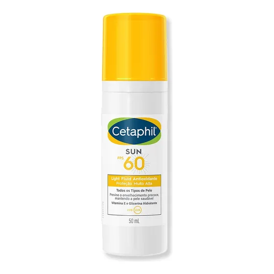 Protetor Solar Facial Antioxidante sem cor Sun FPS 60 50 ml Cetaphil
