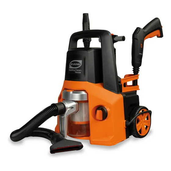 Hidrolavadora 4en1, Aspiradora, Sopladora Evans Hobby Clean Color Naranja Electrica