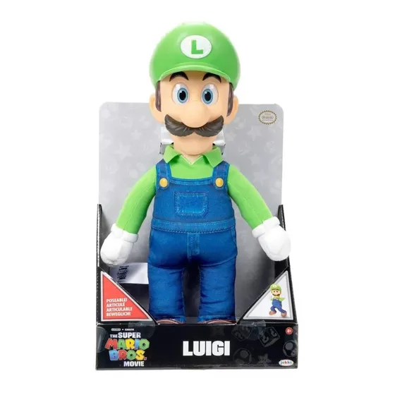 Super Mario Bros. La Pelicula: Peluche Articulado Luigi