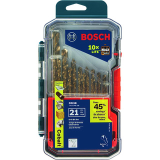 Bosch Co21b 21 Piezas Juego De Brocas Cobalt M42, 21 Piezas Bosch Co21b 21 Piezas Juego De Brocas Cobalt M42, 21 Piezas