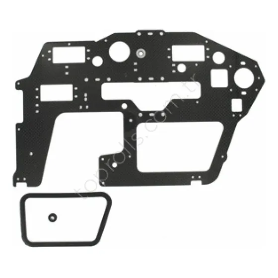 Align, Hn6055t-1 Carbon Main Frame(lft)/2.0mm, Slvr: 600n,np