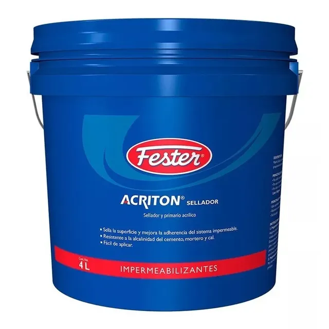 Sellador Primario Para Impermeabilizar Fester Acriton 4l