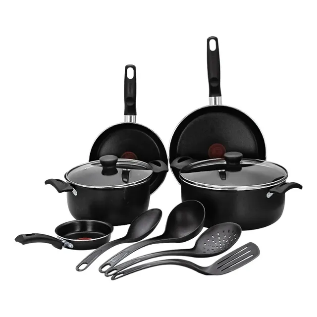 Batería De Cocina 11 Pz Aluminio Antiadherente Expert Tefal