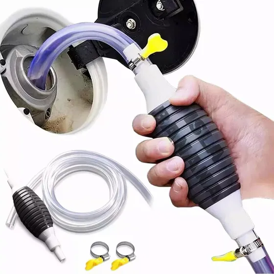 Manguera De Sifón Gasolina De Mano Bomba Portátil Manual 2m