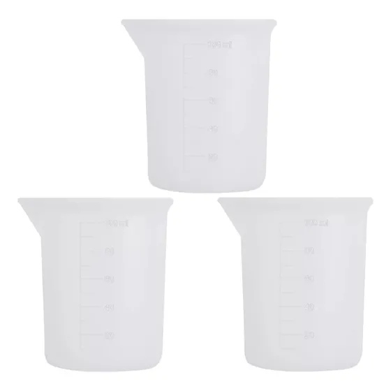 Vasos Medidores Para Resina Para Epoxicos 100 Ml Pack 3