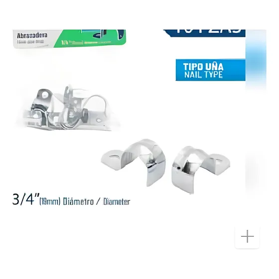 Abrazaderas Nail Type Troen, 3/4 , Pack De 10
