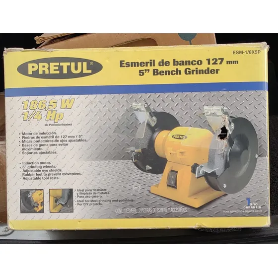Esmeril Angular Pretul Esm-1/6x5p 127mm 127v
