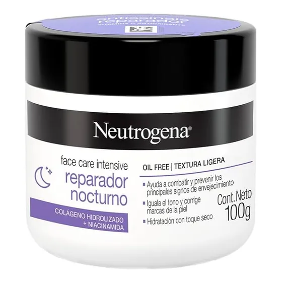Crema Reparador Nocturno Neutrogena Intensive Colageno 100g