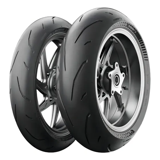 Pneu Michelin Power Gp 2 120/70zr17 + 180/55zr17 Sport