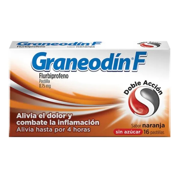 Graneodín F 8.75 Mg Caja Con 16 Pastillas Sabor Naranja