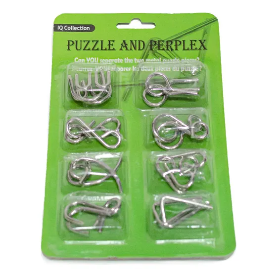 Puzzle De Alambres Estilo E - Verde Metal Puzzle
