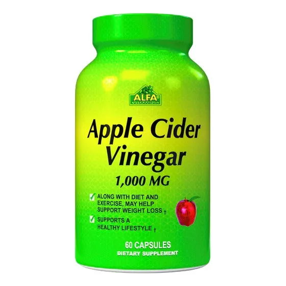 Suplemento Alfa Vinagre De Manzana 1000mg 60 Cápsulas 