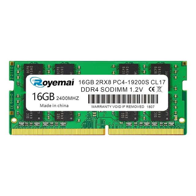 Memoria16gb Sodimm, Ddr4-2400mhz Pc4-19200 Cl17 2rx8 1.2v
