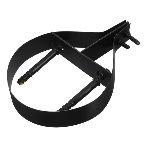 Kit De Soporte De Chimenea De Acero Inoxidable Negro