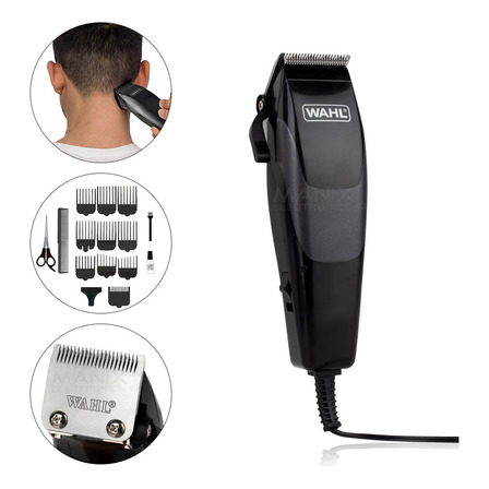 Maquina Wahl Clipper Kit Completo Para Cortar Pelo 17 Piezas Color Negro Maquina Wahl Clipper Kit Completo Para Cortar Pelo 17 Piezas Color Negro