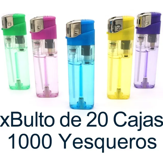 Yesqueros Encendedores. Bulto 20 Cajas De 50 Uni. 1000 Mayor