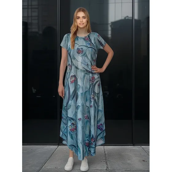 Vestido Largo Casual. Talla M