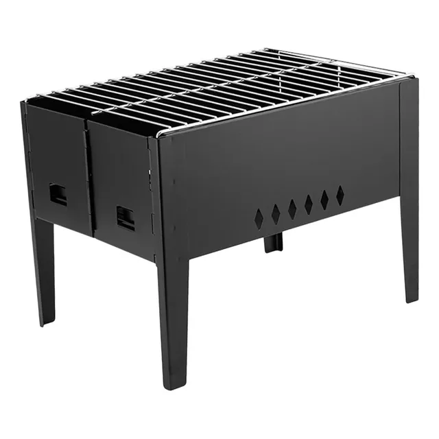 And Estufa De Carbón De Leña For Barbacoa Portátil Plegable