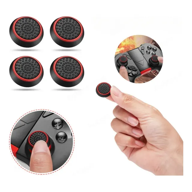 Kit 4 Grip Protetor Analógico Controle Ps3 Ps4 Ps5 Xbox One